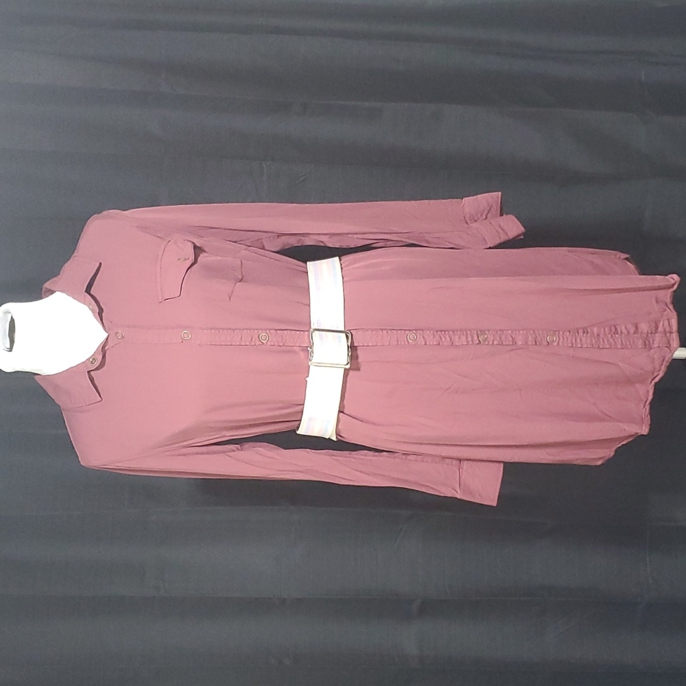 Roxy plum shirt dress/swim cover